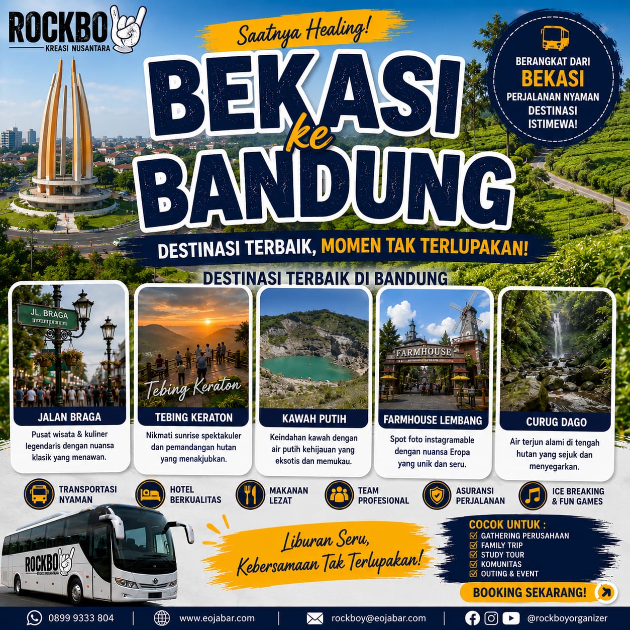 paket gathering bekasi ke bandung