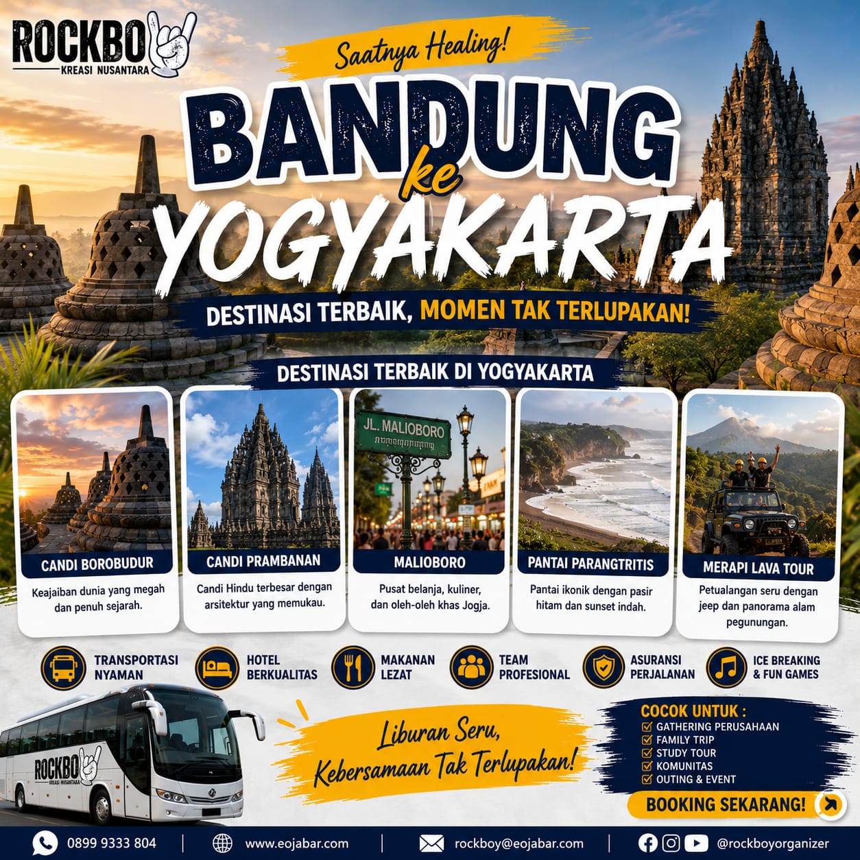 paket gathering dari bandung ke yogyakarta/jogja