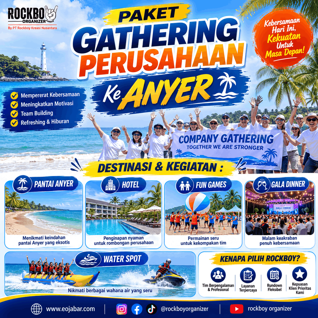 Paket Gathering Perusahaan ke Anyer
